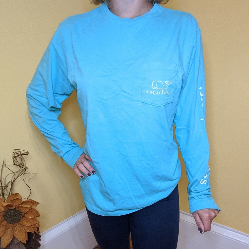 Vineyard Vines Long Sleeve Aqua